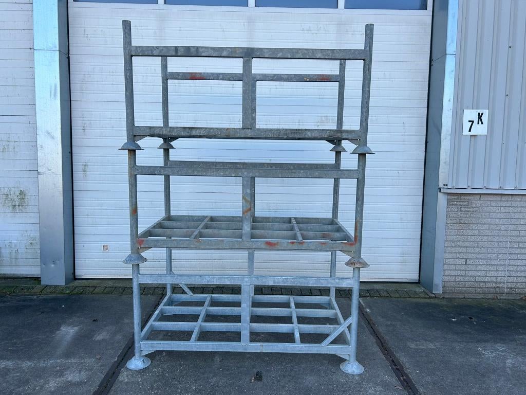 Stapelrek/stapelrekken/raampallet met vaste zijwand 155x90C, Ophalen, Gebruikt, Overige typen