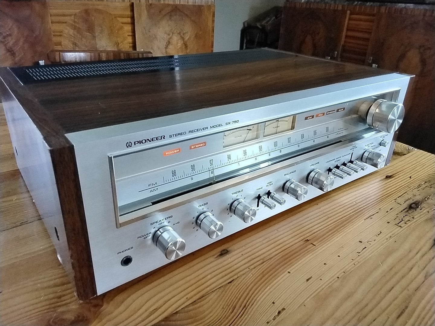 Pioneer sx-750, Ophalen
