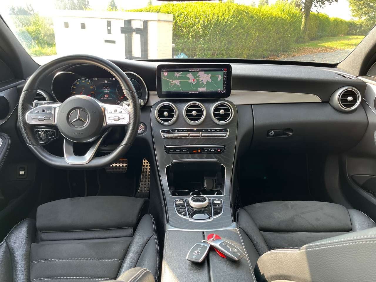 Mercedes-Benz C 300 de PHEV AMG-Pack/74500km/Led/Navi/Cruis, Auto's, 0 min, 143 kW, Zwart, 0 kg