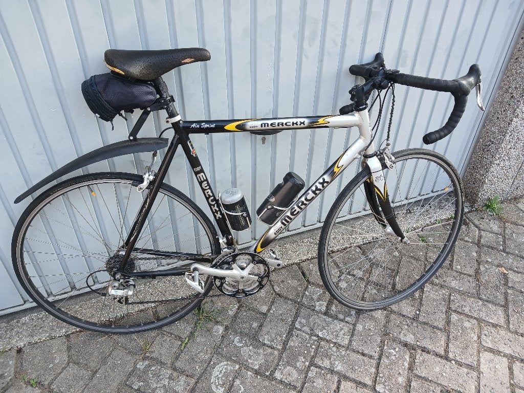koersfiets Eddy Merckx, Fietsen en Brommers, Minder dan 10 versnellingen, Velgrem, 53 tot 57 cm, Ophalen