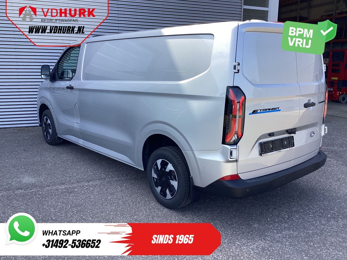 Ford E-Transit Custom L2 Trend 330 WLTP LED/ Snellader/ Stan, Automaat, Parkeersensor, Ford, Zilver of Grijs