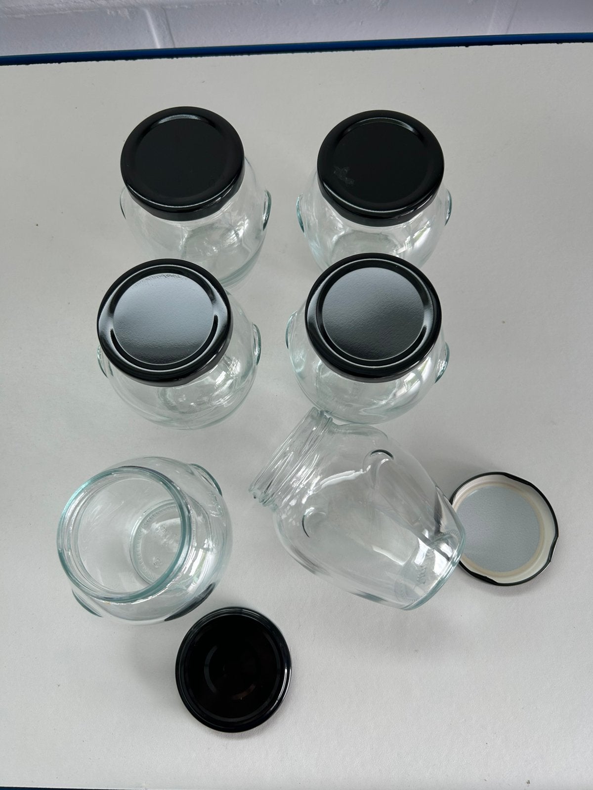 Bocaux en verre, pots à confiture, 8 pièces, sans impression, Verre, Neuf, Avec couvercle, Casserole, Bidon ou Boîte