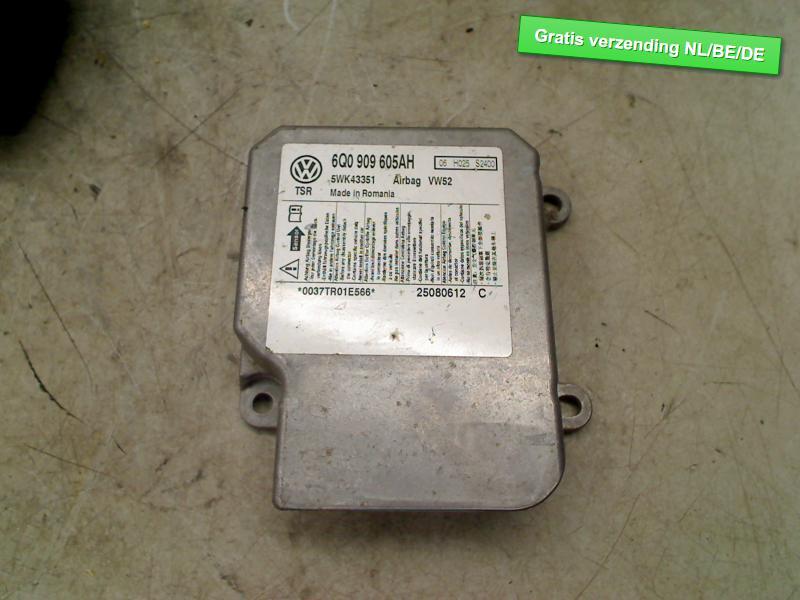 COMPUTER AIRBAG Caddy Combi III (2KB,2KJ) (6Q0909605AH), Auto-onderdelen, Gebruikt, De Bloemendaal 21 21
5221 EB  'S HERTOGENBOSCH, NL