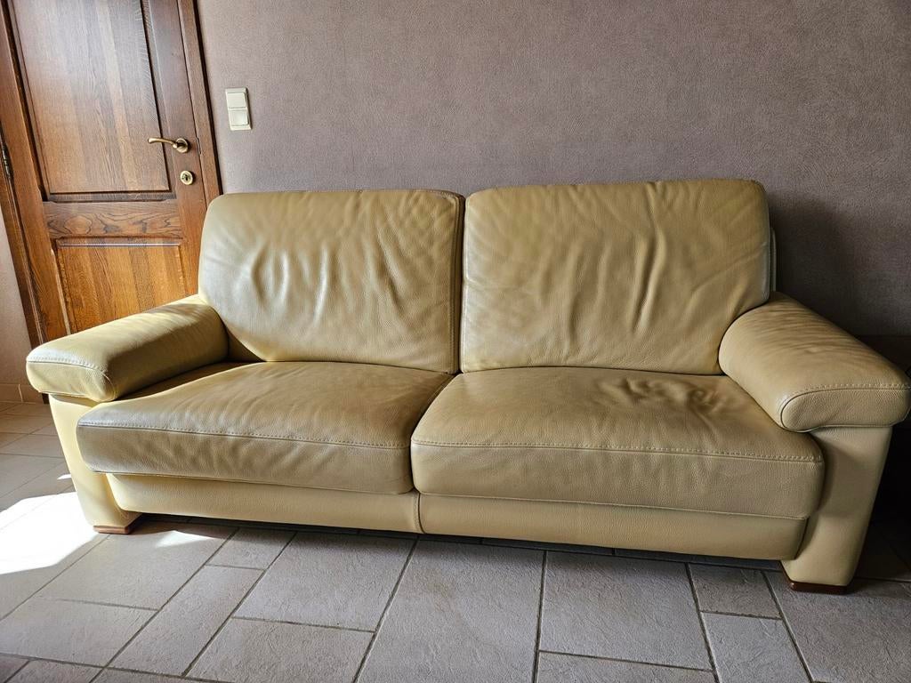 Salon Durlet leder 3 +1 zit., Huis en Inrichting, Ophalen