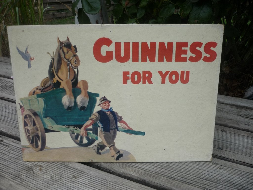Carton publicitaire Guinness For You, Enlèvement ou Envoi