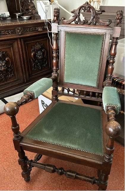 antiek statige (bureau) stoel, Ophalen