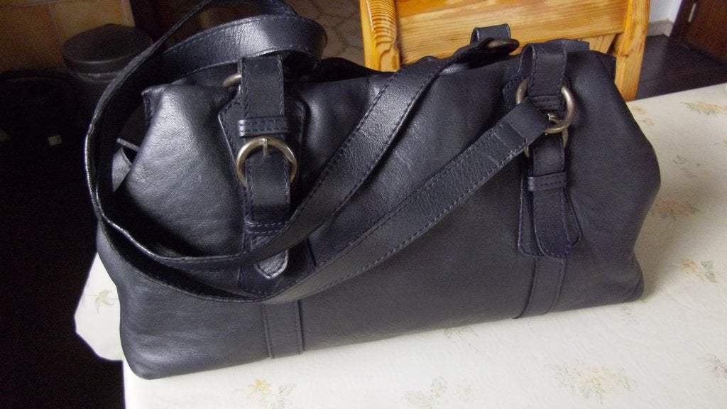 Sac à main en cuir - Peter Hahn - neuf, Enlèvement ou Envoi, Neuf, Bleu, Sac à main