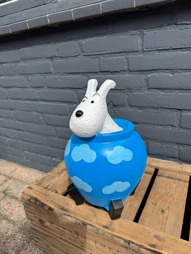 Bobbie in de vaas decoratie - Blauwe Lotus