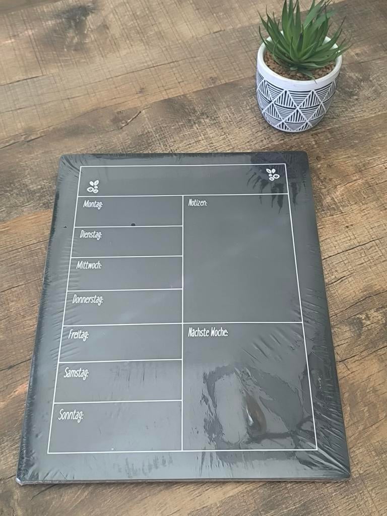 Magnetisch krijtbord met weekplanner + krijtstift {NIEUW}, Ophalen of Verzenden, Nieuw, Magneetbord