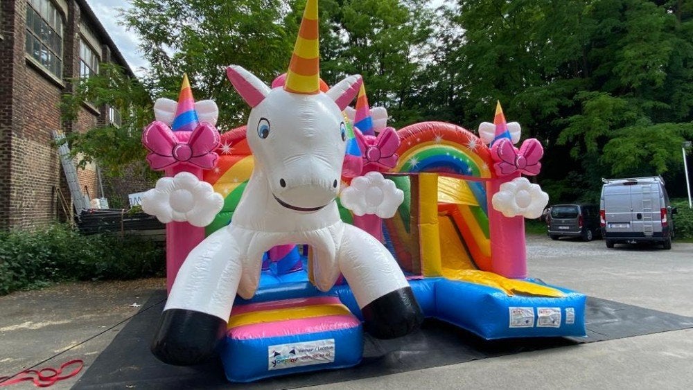 Unicorn springkasteel, Verzenden, Nieuw