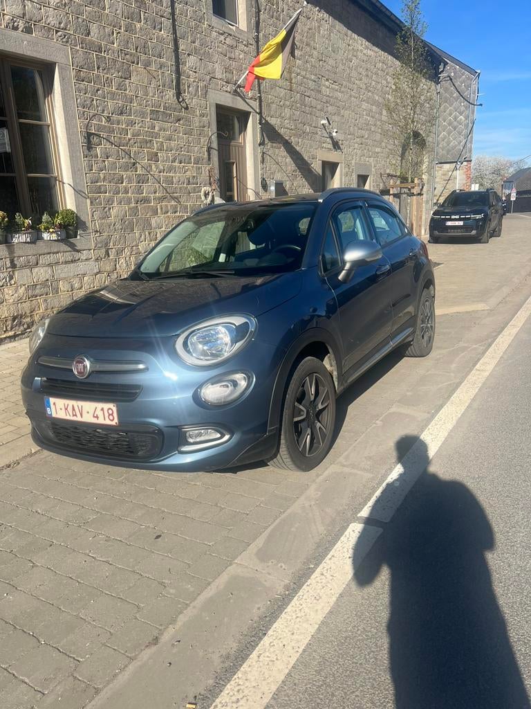 Fiat 500x, Auto's, Fiat, Voorwielaandrijving, Stof, Blauw, 500X
