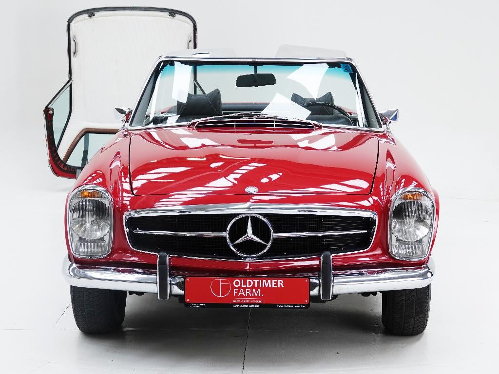 Mercedes-Benz 280SL Roadster 1970, Auto's, Mercedes-Benz, Achterwielaandrijving, Zwart, 1715 kg, Cabriolet