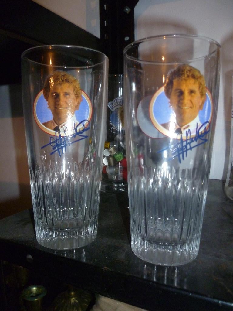 2 BIERGLAZEN JAUN MARIE PAFF, Antiek en Kunst, Ophalen