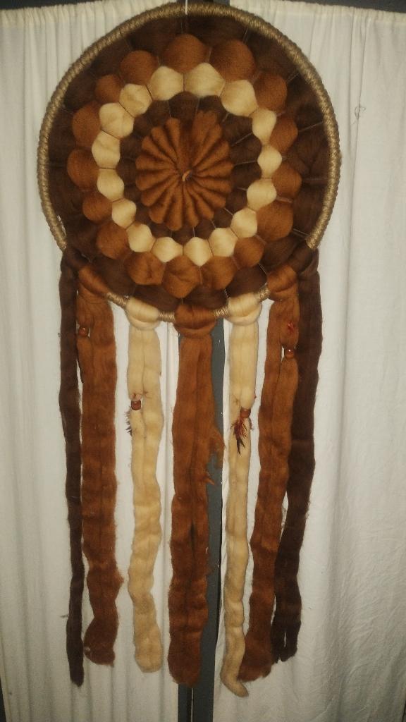 Navajo Indiaanse mandala, handgemaakt; wegens overlijden, Ophalen of Verzenden