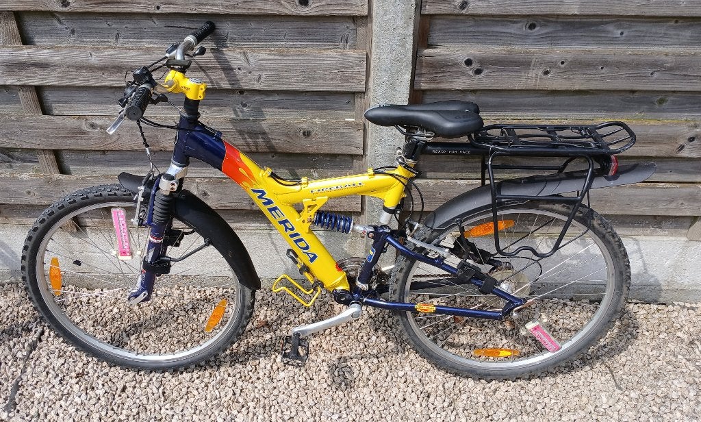 Jongensfiets Merida MTB Fireball Full Suspension, Vélos & Vélomoteurs, Vélos | Garçons, Frein sur jante, 26 pouces ou plus, Comme neuf