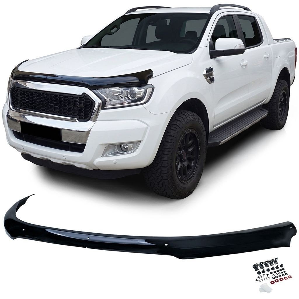 Motorkap Steenslag beschermer Ford Ranger T7 T8 Glans Zwart, Auto diversen, Tuning en Styling, Verzenden