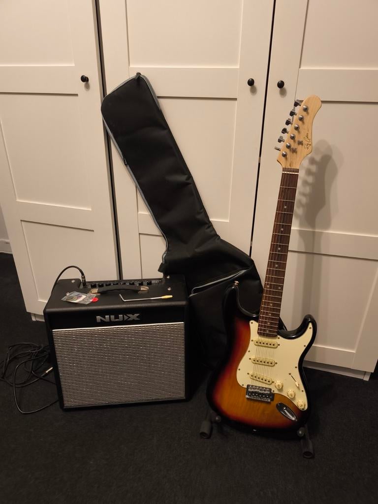 Ray Guitars Stearman Sunburst Elektrische gitaar, Muziek en Instrumenten, Ophalen
