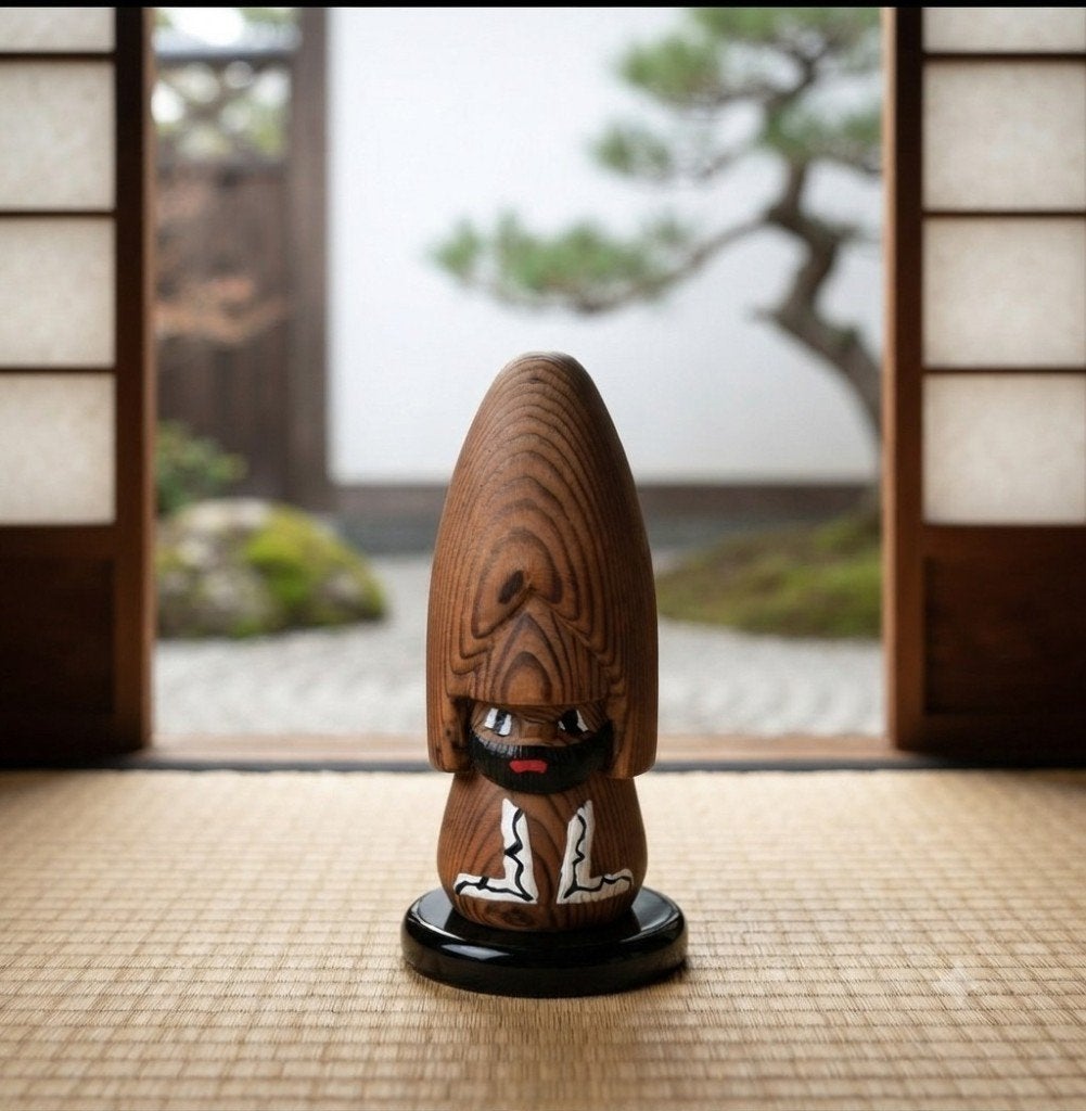 Nipopo Ainu Pop japonais, Antiquités & Art, Art | Art non-occidental, Poupée, Japon, Bois, Multicolore, Peint, Fait main, Décoré