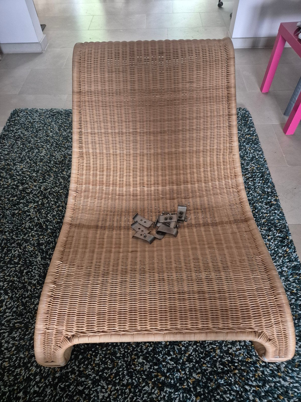 Ikea James Irvine rotan zetel, Huis en Inrichting, Zetels | Zetels, Ophalen, Gebruikt, Eenpersoons, 100 tot 125 cm