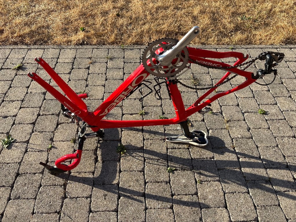 Groupe Shimano sur cadre Orbea cassé, Vélos & Vélomoteurs, Vélos Pièces, Enlèvement, Utilisé, Autres types, Shimano