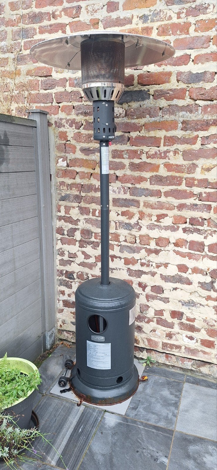 Radiateur de terrasse Eurom, Enlèvement, Utilisé, Gaz, Sol