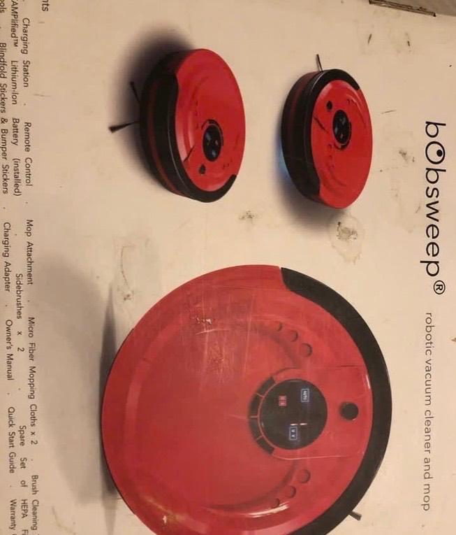 Robot stofzuiger- bObsweep Robot Vacuum Cleaner, Ophalen, Zo goed als nieuw, Stofzuiger