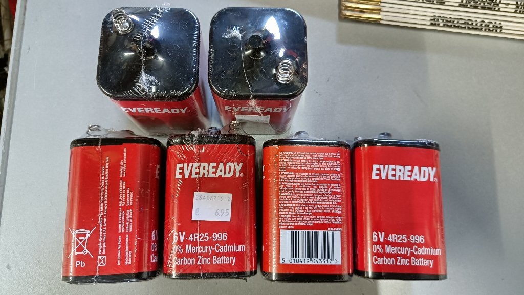 6 nieuwe 6v batterijen, Audio, Tv en Foto, Accu's en Batterijen, Ophalen, Nieuw