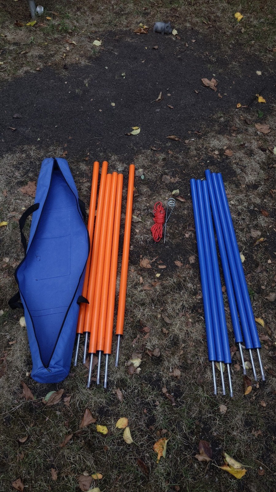 honden agility slalom set, Dieren en Toebehoren, Ophalen, Gebruikt