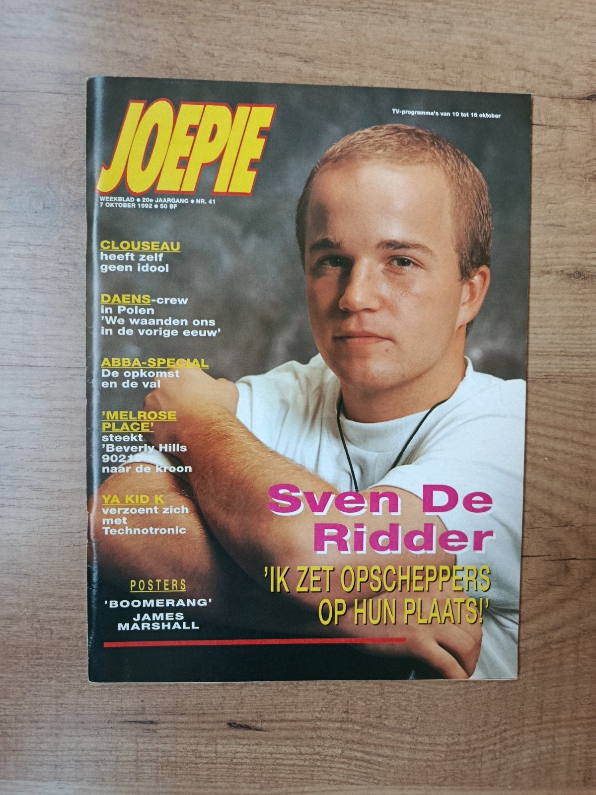 Weekblad/tijdschrift Joepie  nr. 41, 7 oktober 1992, Enlèvement ou Envoi
