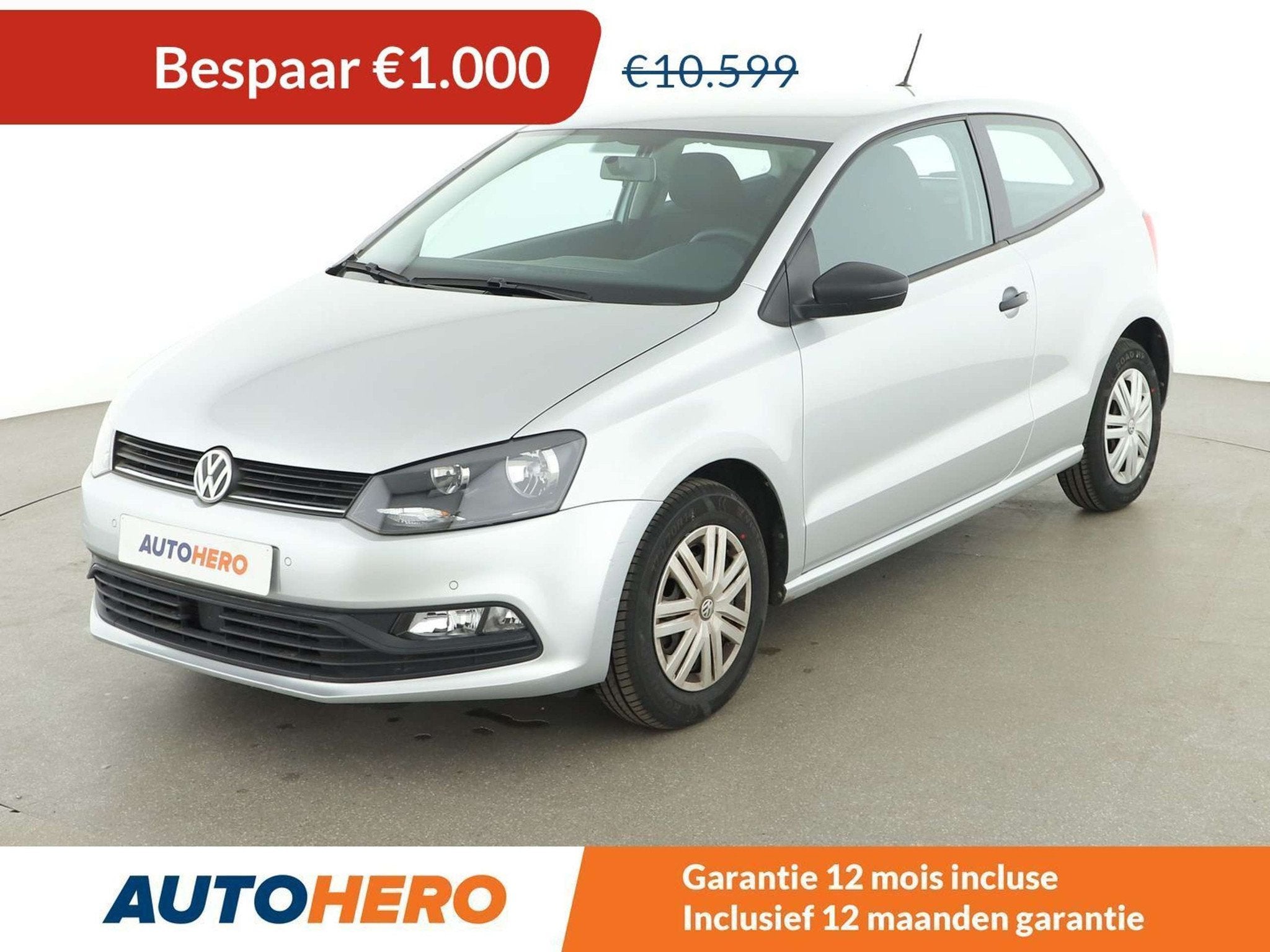 Volkswagen Polo 1.0 Trendline (année de construction 2016), Autos, Volkswagen, Argent ou Gris, Achat, Boîte manuelle, 5 places
