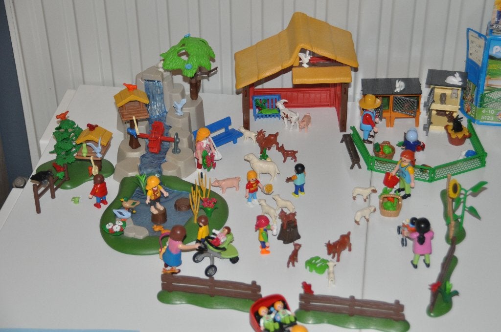 Playmobil pakket kinderboerderij, Ophalen