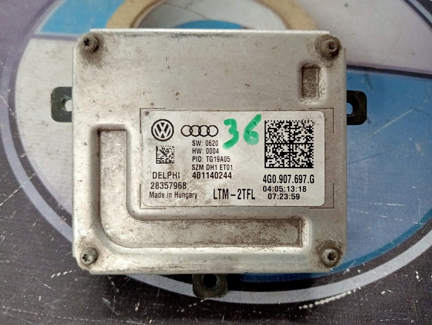Vw Audi Skoda Seat Xenon Ballast Module 4G0907697G, Volkswagen, -, Utilisé, -