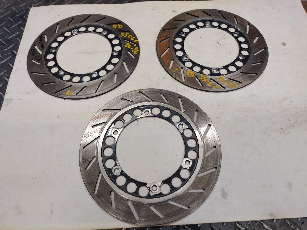 yamaha rd 350lc van '80-'86 set voorste remschijven, Motoren, Ophalen of Verzenden, Gebruikt