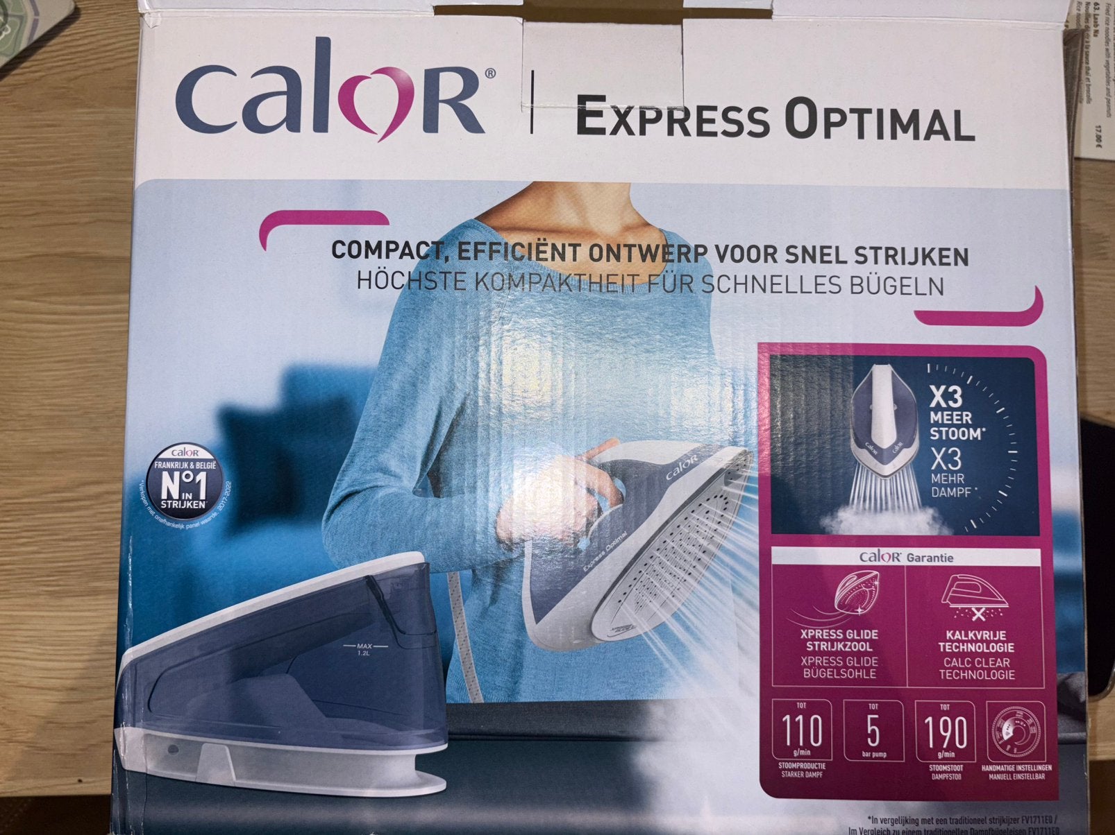 Centrale à vapeur Calor Express Optimal — presque neuve, Enlèvement, Comme neuf