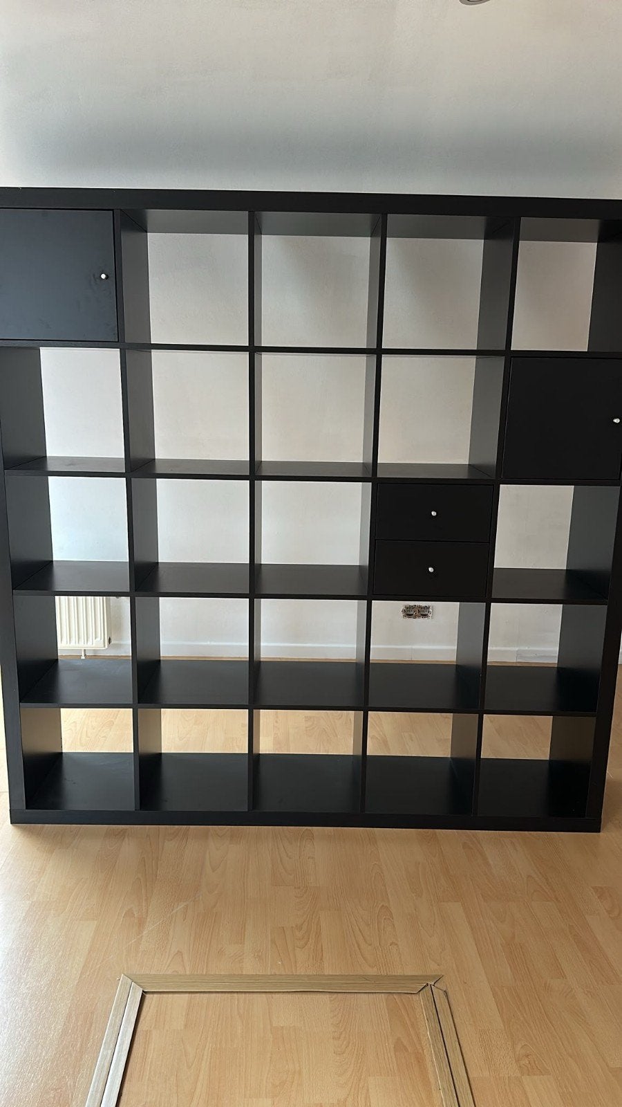 Boekenkast zwart ikea 1m80 x 1m85, Ophalen, Gebruikt