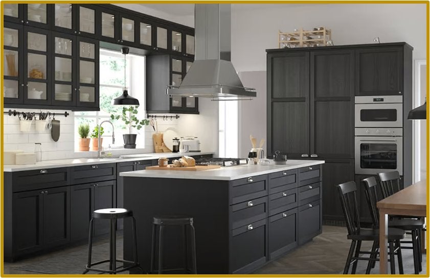 NIEUWE KEUKEN - INCL. LEVERING & INSTALLATIE, Maison & Meubles, Cuisine | Cuisines complètes, Neuf, Cuisine d'angle, Noir, Autres matériaux