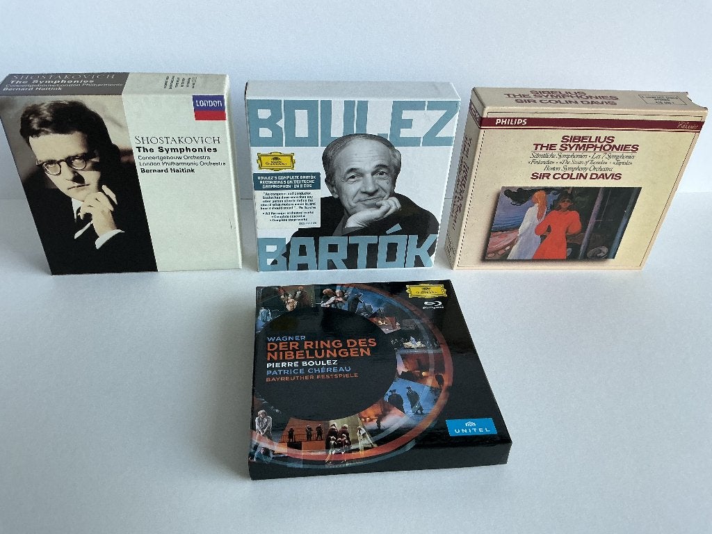 4 CD Boxen : Shostakovich / Boulez Bartok / Ring etc, Gebruikt, Boxset, Modernisme tot heden, Ophalen of Verzenden
