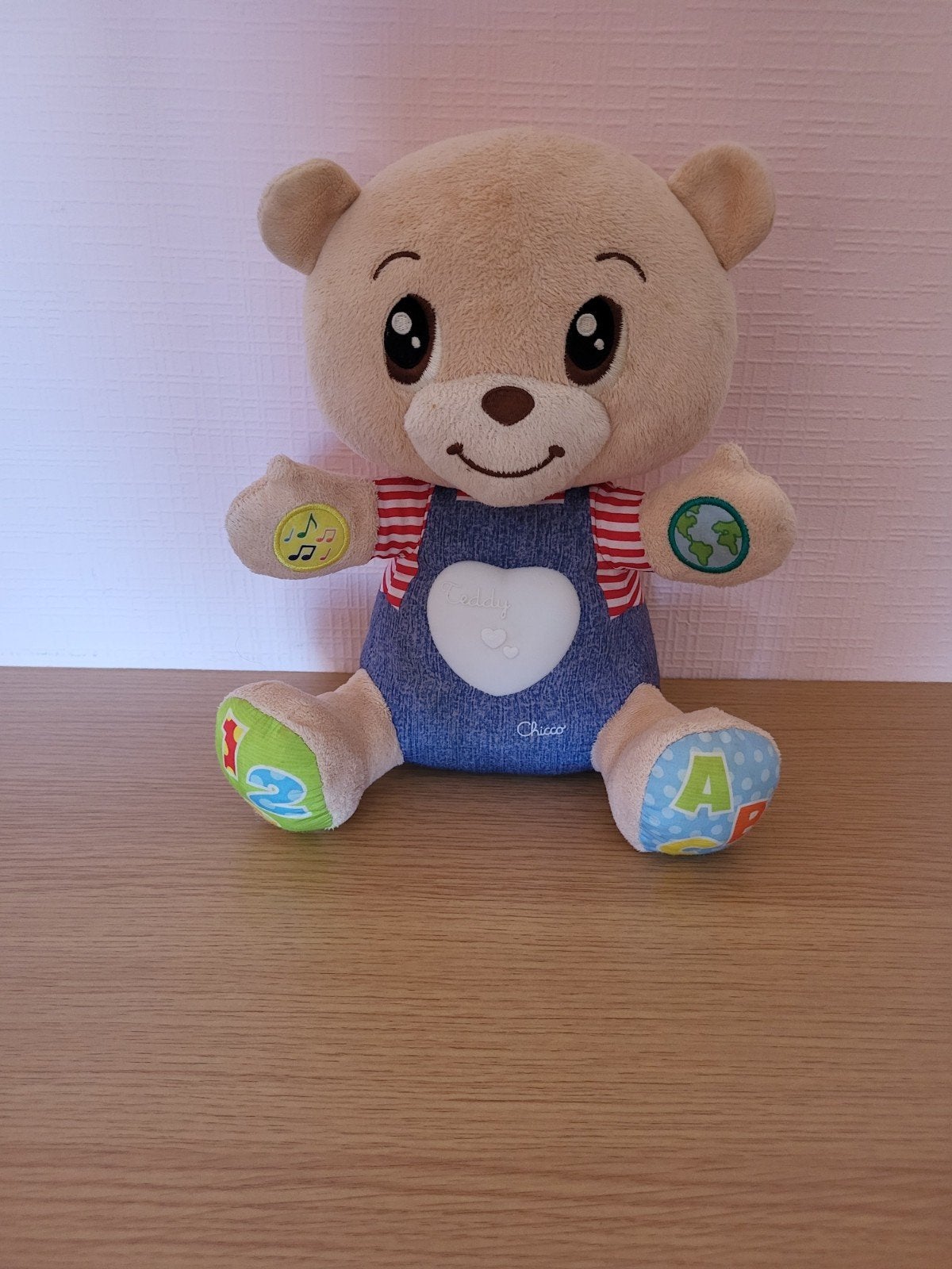 teddy de gevoelsbeer chicco, Ophalen, Gebruikt, Beer, Met geluid