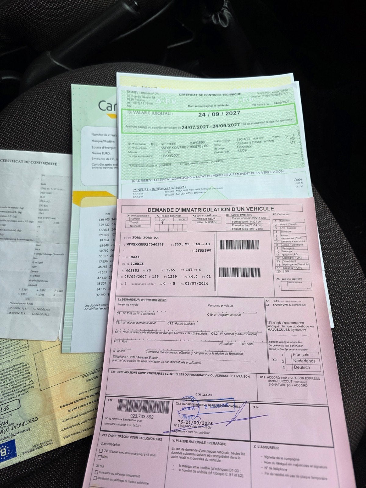 Ford ka 1.3 essence 1650€ prête à être immatriculé avec feui, Enlèvement ou Envoi