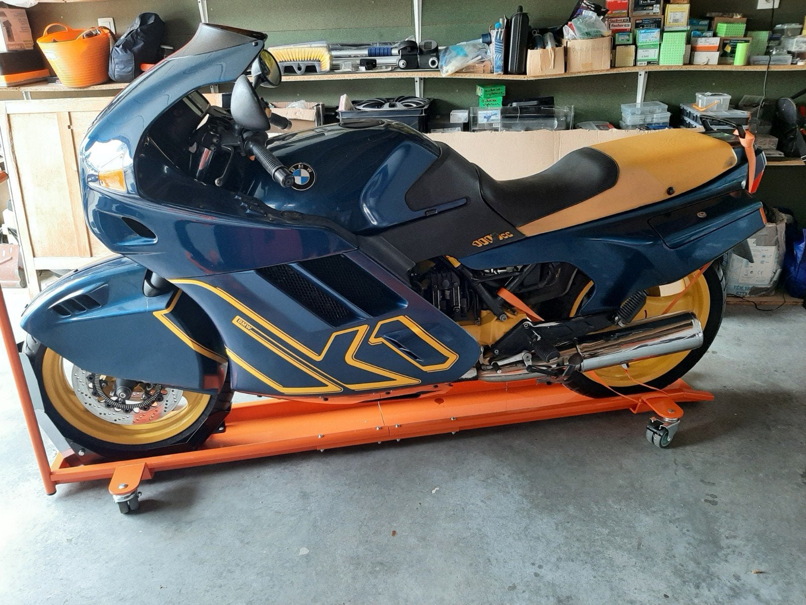 4  Motorfiets Motor Mover met inrijklem 450 kg, Motoren, Ophalen, Zo goed als nieuw