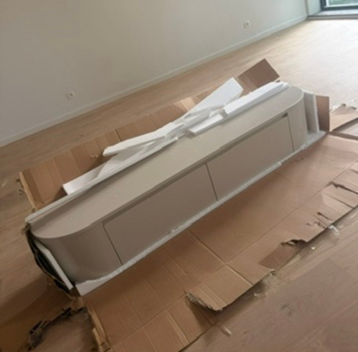 Tv meubel beige nieuw, Huis en Inrichting, Ophalen, 150 tot 200 cm, Nieuw, Minder dan 100 cm