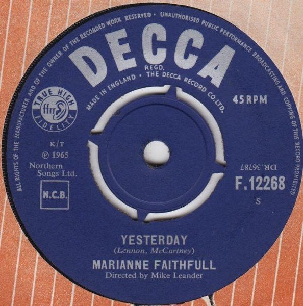 marianne faithfull, Ophalen of Verzenden