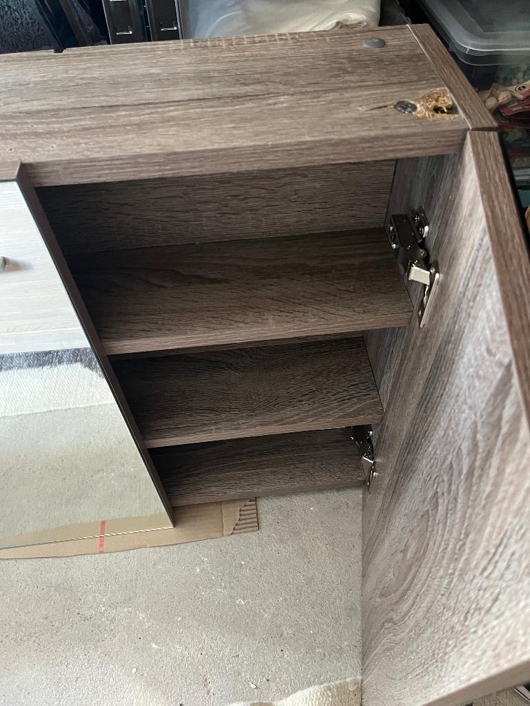Armoire avec miroir pour salle de bain, Armoire à miroir, Moins de 25 cm, Moins de 100 cm, Enlèvement