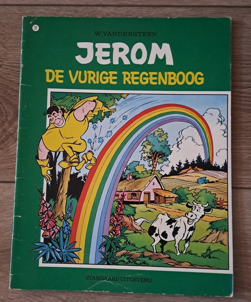 32 - Jerom - De Vurige Regenboog, Boeken, Gelezen, Willy vandersteen, Eén stripboek, Ophalen of Verzenden