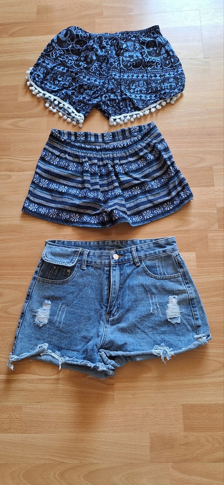 3 shorts (€3/stuk), Ophalen of Verzenden, Maat 36 (S), Blauw