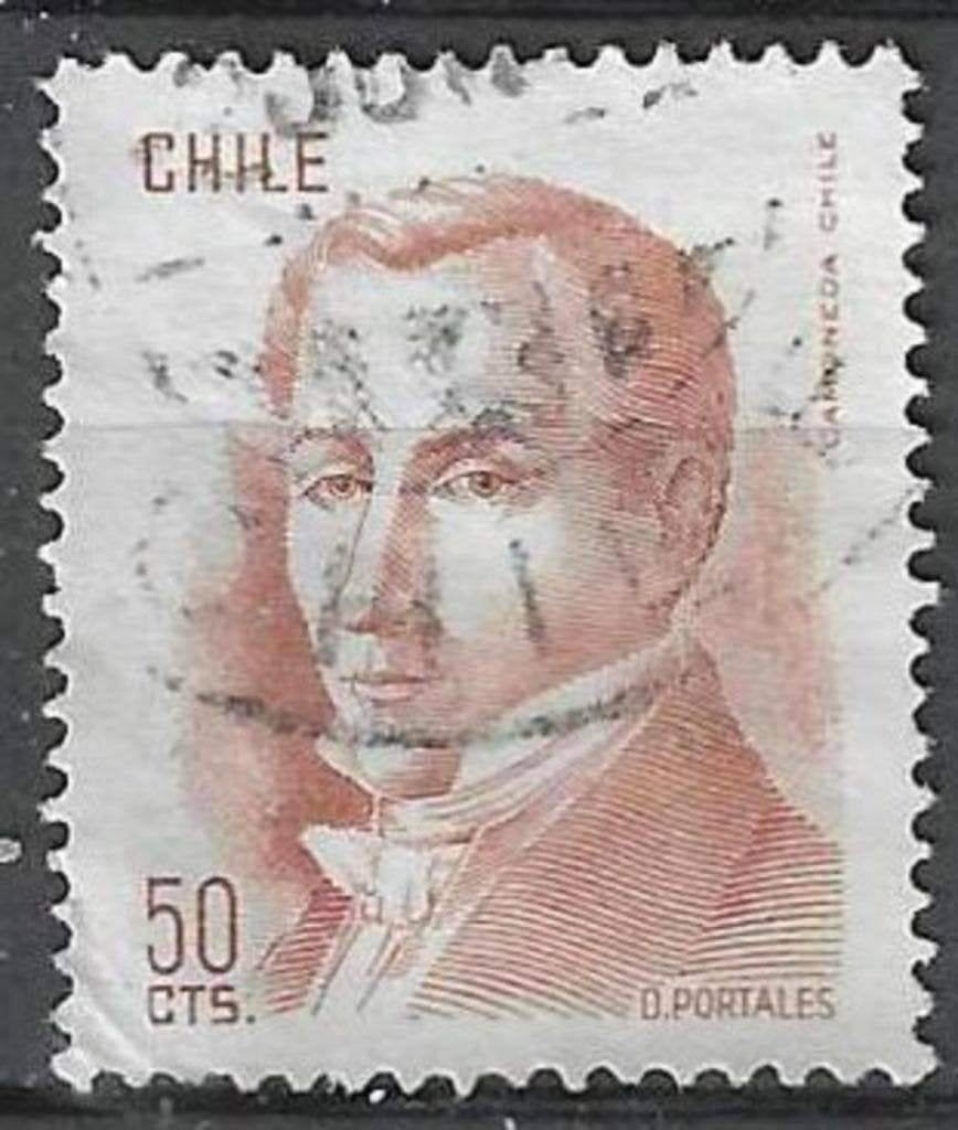 Chili 1975 - Yvert 460 - Diego Portales (ST), Verzenden, Gestempeld