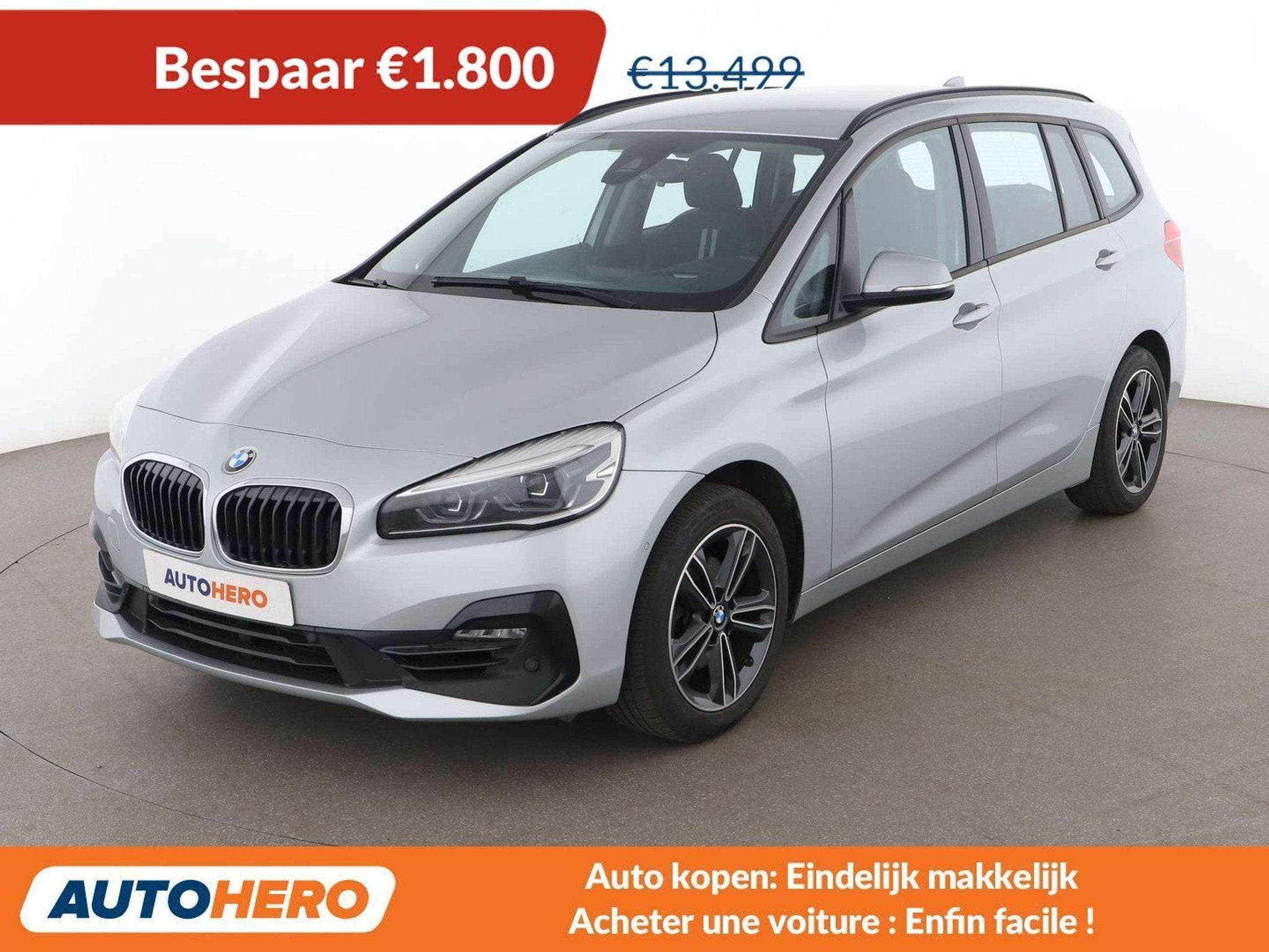 BMW 2 Serie 216 216i Gran Tourer Sport Line, Autos, Argent ou Gris, Achat, Euro 6, Autre carrosserie