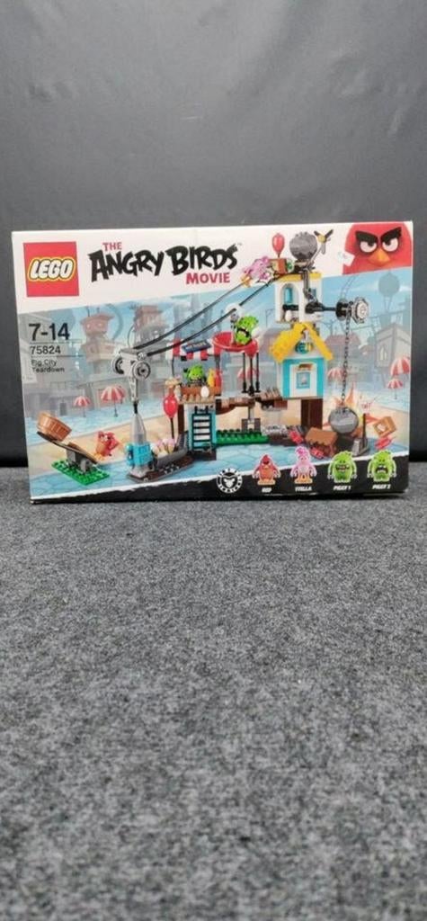 The Angry Birds Movie – Pig City Teardown (75824), Ophalen of Verzenden, Gebruikt, Complete set, Lego