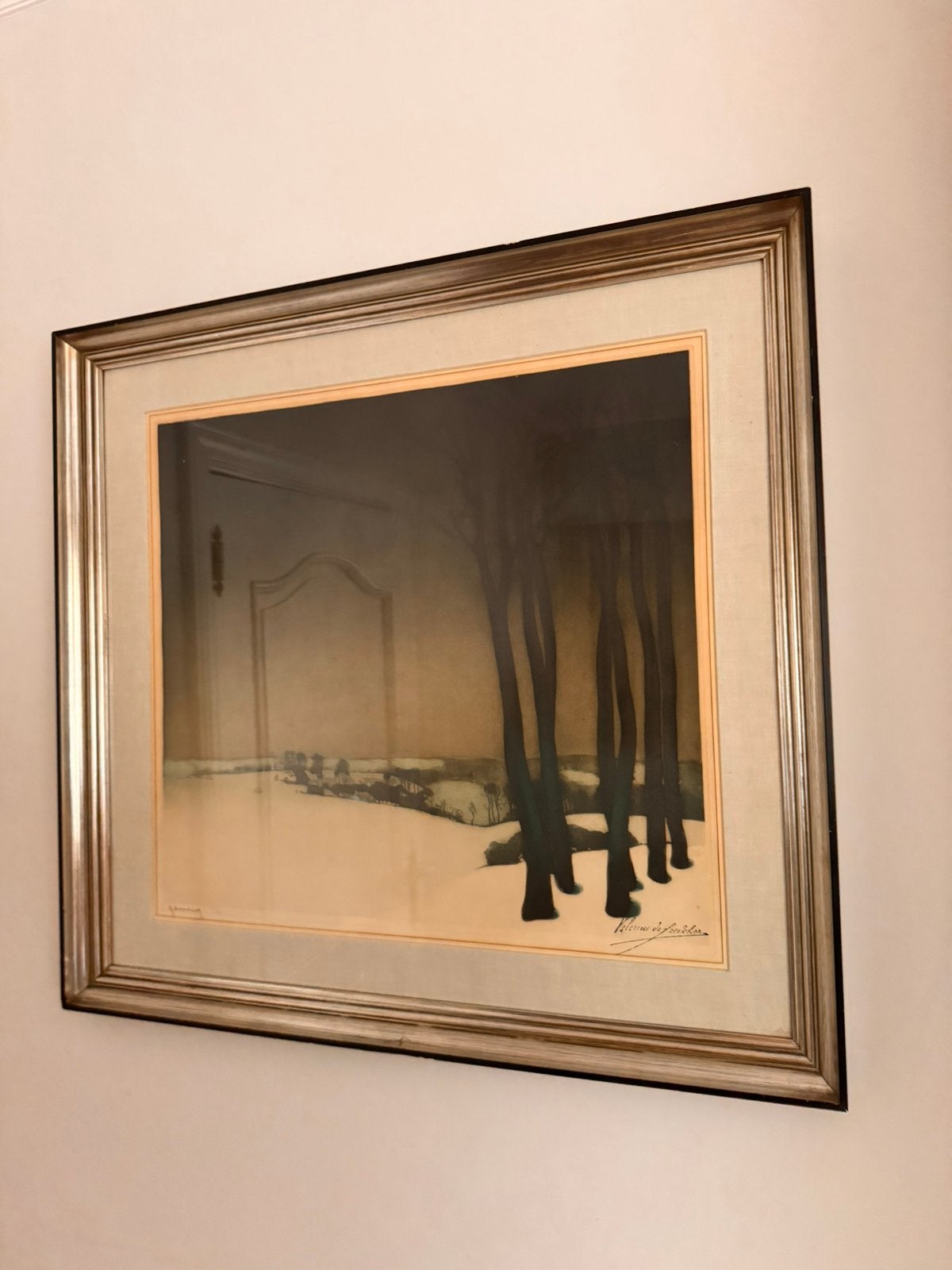 Schilderij Roger Hebbelinck, Enlèvement, Classique, Paysage