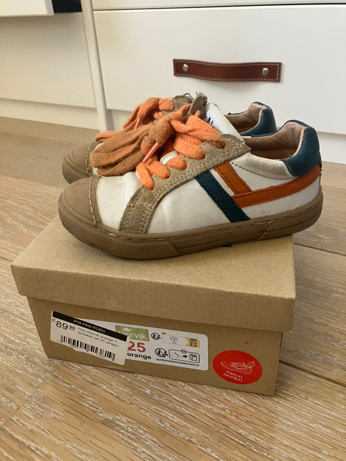 Schoenen maat 25, merk Norvik, Kinderen en Baby's, Babykleding | Schoentjes en Sokjes, Ophalen, Gebruikt